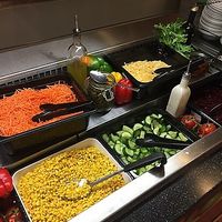 Salad and veggie bar at Legoland - Bricks Family Restaurant in Carlsbad