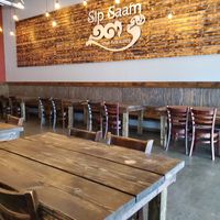 Inside at Sip Saam Thai in Austin