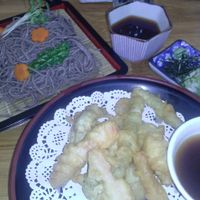 vegetable tempura zaru with soba noodles at Cha-Ya in Berkeley