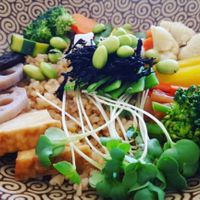 Rice bowl  at Cha-Ya in Berkeley