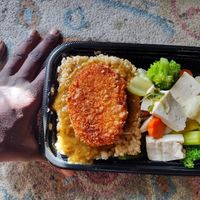 Curry Brown rice combo. My number one fav! at Cha-Ya in Berkeley