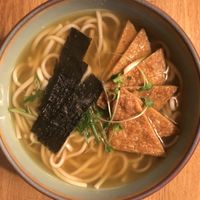 Seasoned Tofu Pockets & Soba Noodles at Cha-Ya in Berkeley