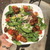 St. Stephen salad + falafel  at Guyutes in Oklahoma City