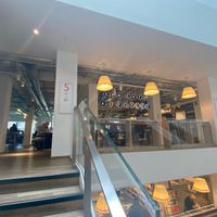 The cafe at Foyles Bookshop Cafe in London