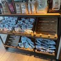 Crisps at Foyles Bookshop Cafe in London