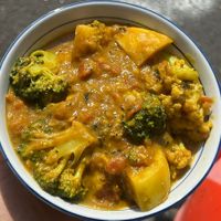 Potato Broccoli: Seasonal Curry with full of flavor and taste  at Veganersworld 莘咖哩  in Tainan