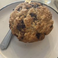 Vegan banana chocolate chip muffin - amazing!  at Munch in Palmerston North