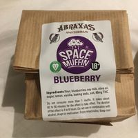 Blueberry muffin  at Abraxas in Amsterdam