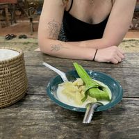 banana and coconut dessert, to die for  at Hilltop in Koh Muk