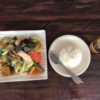 Vegan dish  at Hilltop in Koh Muk
