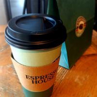 Matcha latte at Espresso House - Oslo S Flytogterminalen in Oslo