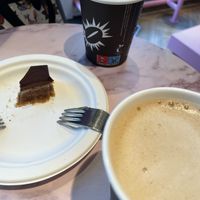 What’s left of the tiramisu slice!   at Lucy's Cheesecakes in Amsterdam