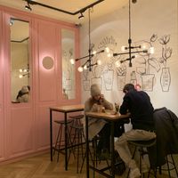 Indoors at Lucy's Cheesecakes in Amsterdam