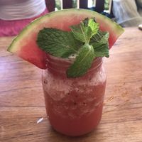 Watermelon juice   at Café Del Mar in Bocas Del Toro