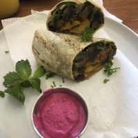 Vegan wrap   at Café Del Mar in Bocas Del Toro