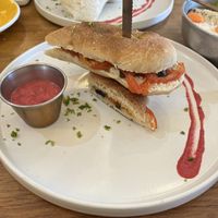 Panini Caprese vegan   at Café Del Mar in Bocas Del Toro