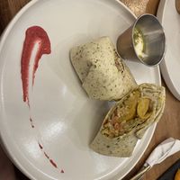 Caribbean Burrito vegan - sehr empfehlenswert!   at Café Del Mar in Bocas Del Toro