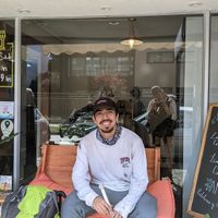 Cosy outdoor seating area, nice attention to details at Anima Pastelería in Vina Del Mar
