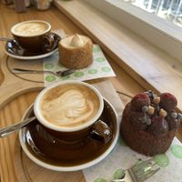 Cappuccino with oat milkk  at Anima Pastelería in Vina Del Mar