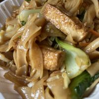 Lots of vegan and vegetarian option. Tofu and chow fun was little on the bland side. Tacky and worn exterior but clean.   at Long Life Veggie House in Berkeley