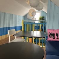 Loft seating at Drift Dough in Rochester