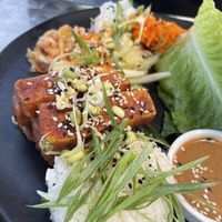 Sweet & Spicy Lettuce Cups  at Community Restaurant in Oakville