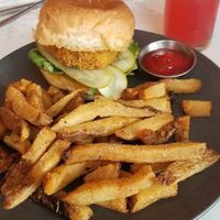 Crab Cake Burger at Community Restaurant in Oakville