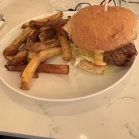 Chik’n Burger and Fries   at Community Restaurant in Oakville