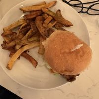 Chik’n Burger and Fries   at Community Restaurant in Oakville