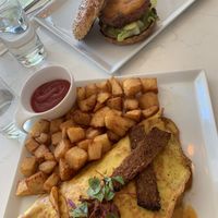 Omelette & beyond burger  at Community Restaurant in Oakville