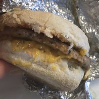 Sausage, Egz and Cheeze muffin  at Miami Burger Test Kitchen in Reading