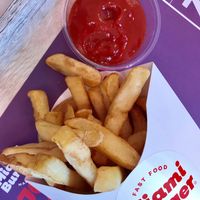 Thick-cut fries (serves after being kept warm for what tasted like a while) at Miami Burger Test Kitchen in Reading