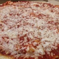 Perfect NYC style cheese pie.  at Esperanto in Saratoga Springs