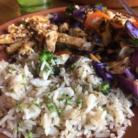 Teriyaki con pollo de soya  at Danza de Fogones  in Guadalupe