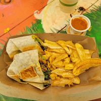 Breakfast burrito at Aguacate in Miami