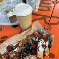 Green juice & French toast   at Aguacate in Miami