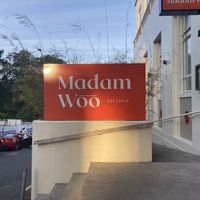 Entrance to restaurant   at Madam Woo in Hamilton