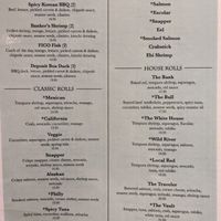 Menu - Part 2 at The Vault in Savannah