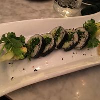 Avocado, cucumber and cilantro rolls  at The Vault in Savannah