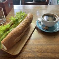 Avocado + salad baguette  at Brother Bong in Siem Reap