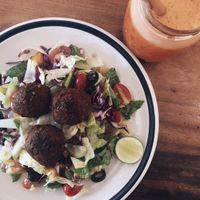 Vegan Falafel Salad at Brother Bong in Siem Reap