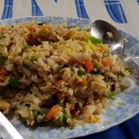 Rice with vegetables at Sabaidee Odisha in Houaphanh