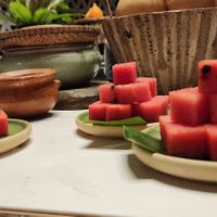 Watermelon nice to keep you hydrated at Sadhu in Hanoi