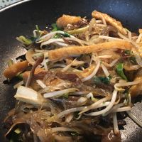 Tofu and sprouts with black fungus stir fry at Sadhu in Hanoi