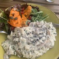 Risotto de Cogumelos- Mushroom Risttto VEGAN at Cabane  in Lisbon