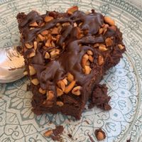 Brownie de amendoim - Peanut Brownie VEGAN at Cabane  in Lisbon