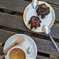 Coconut and chocolate treat at Cabane  in Lisbon