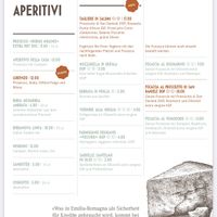 Menue at Molino Pizzeria Ristorante - Stauffacherstrasse in Zurich