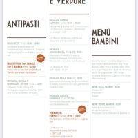 Menue at Molino Pizzeria Ristorante - Stauffacherstrasse in Zurich