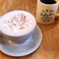 Hot cocoa large with oat Milk and regular coffe at Sally Loo's Wholesome Cafe in San Luis Obispo